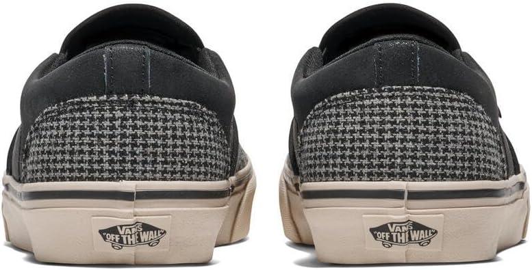 imageVans Mens Asher SlipOn ShoeHoundstooth BlackTaupe