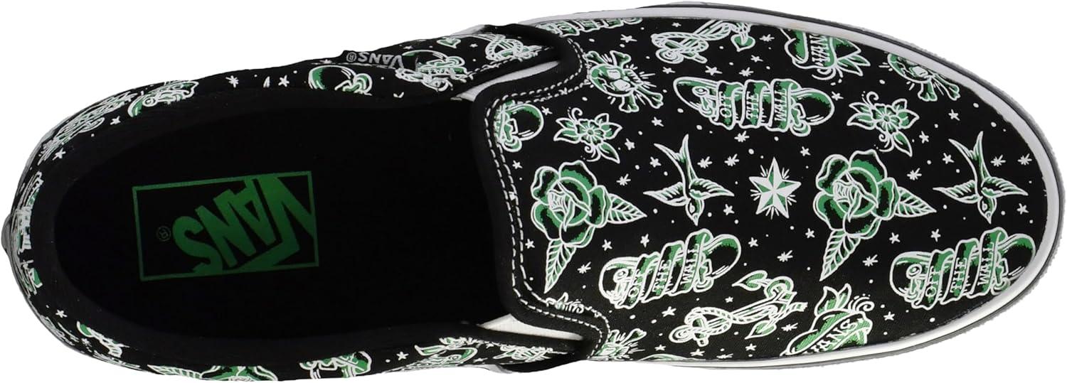 imageVans Mens Asher SlipOn ShoeTattoo Black