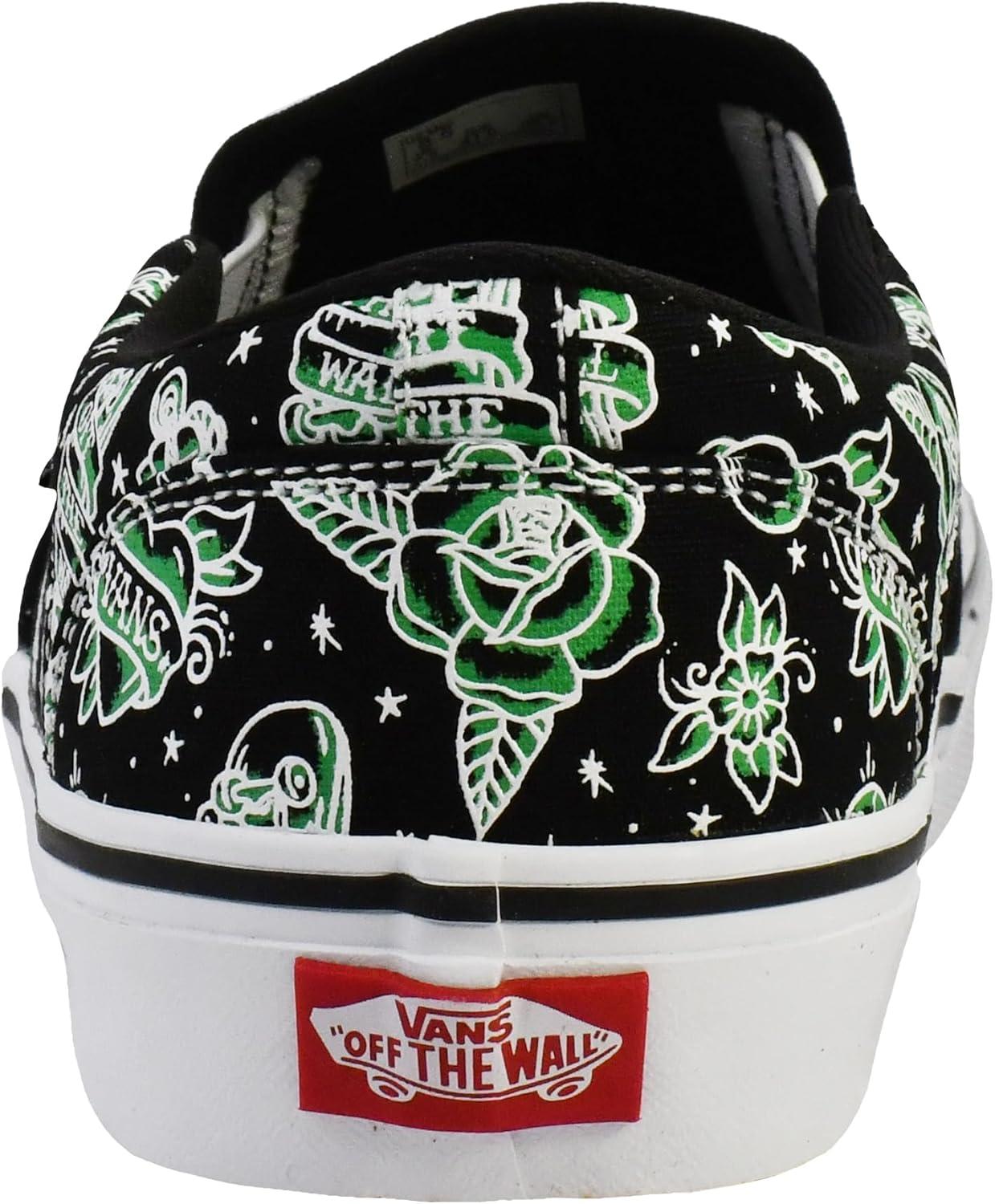 imageVans Mens Asher SlipOn ShoeTattoo Black