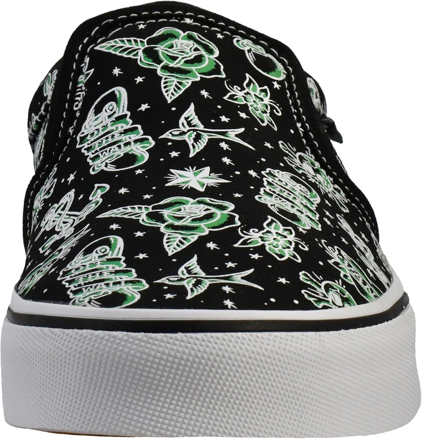 imageVans Mens Asher SlipOn ShoeTattoo Black