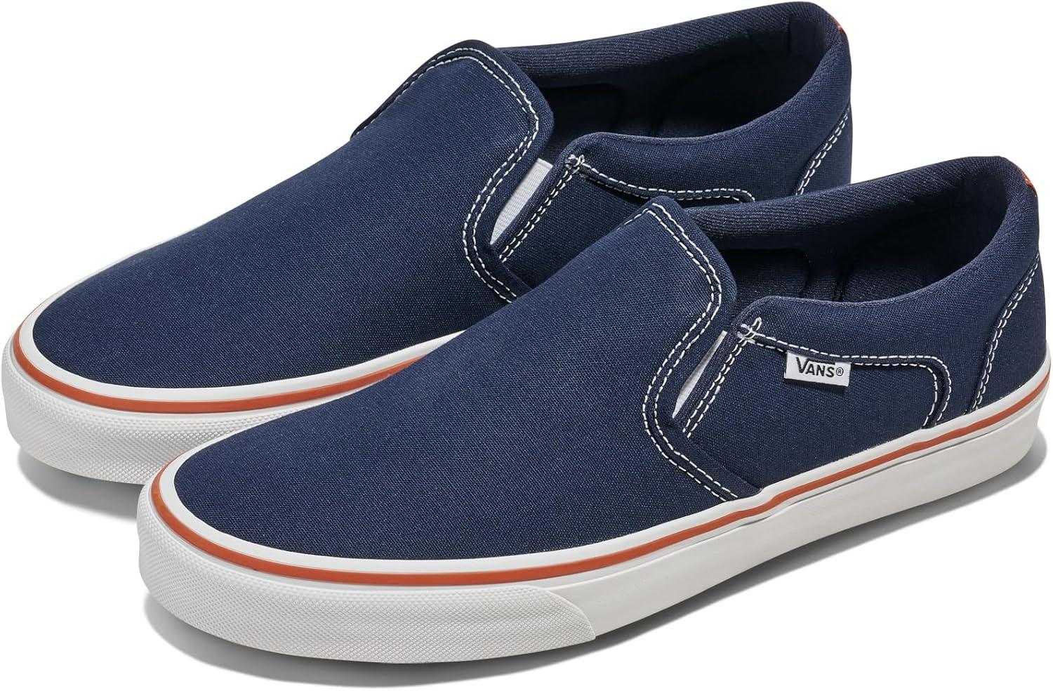 imageVans Mens Asher SlipOn ShoeVarsity Block Parisian Night