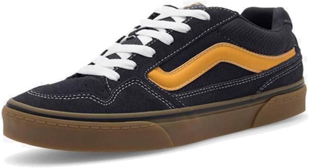 imageVans Mens Caldrone ShoeSuede Gum Charcoal Yellow