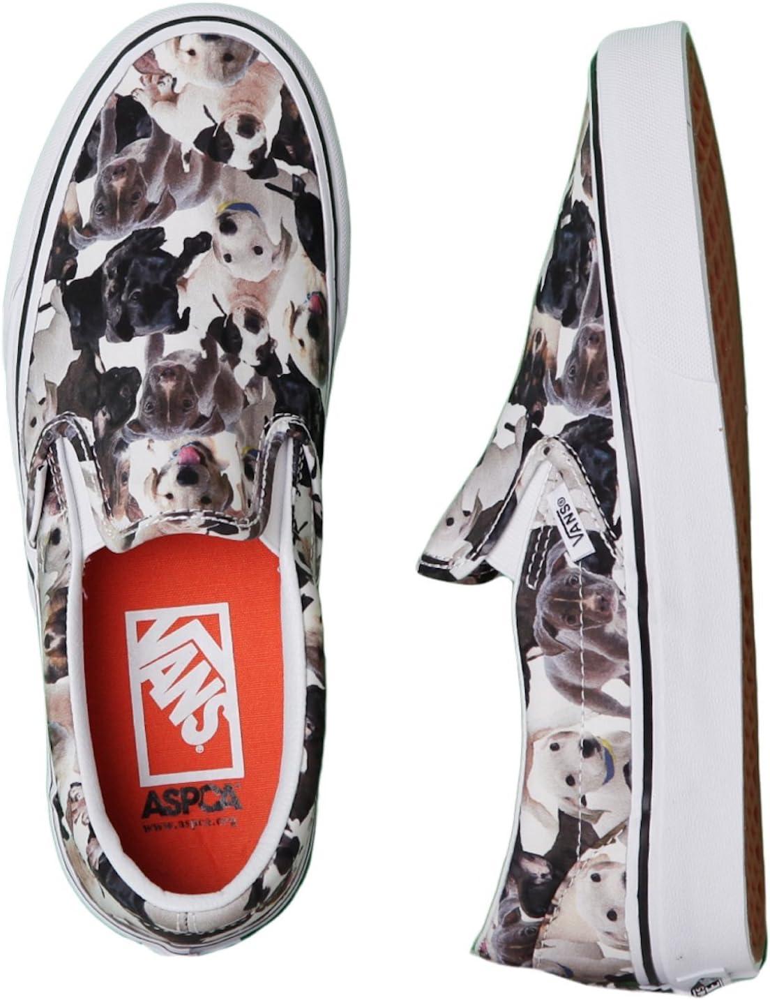 imageVans Mens Classic SliponAspca Puppies True White Multi Colour