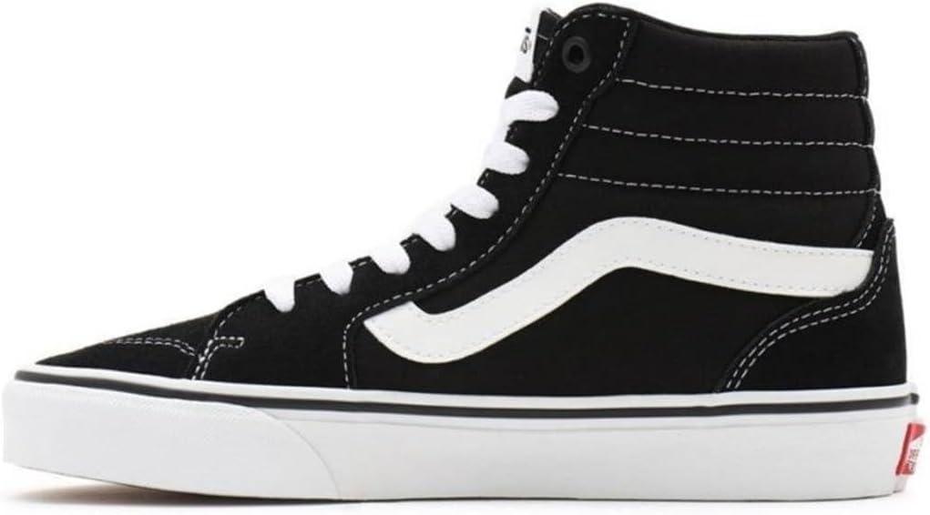 imageVans Mens Filmore HiTop SneakersSuedeCanvas BlackWhite