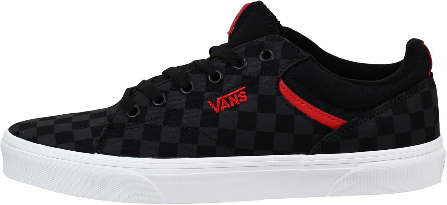 imageVans Mens SeldanSneakerCheckerboardblackBlack