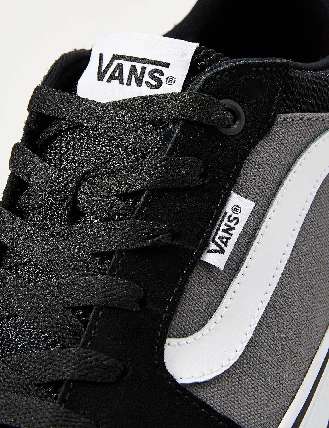 imageVans Mens Sneaker Filmore TrainersSuede Canvas BlackPewt