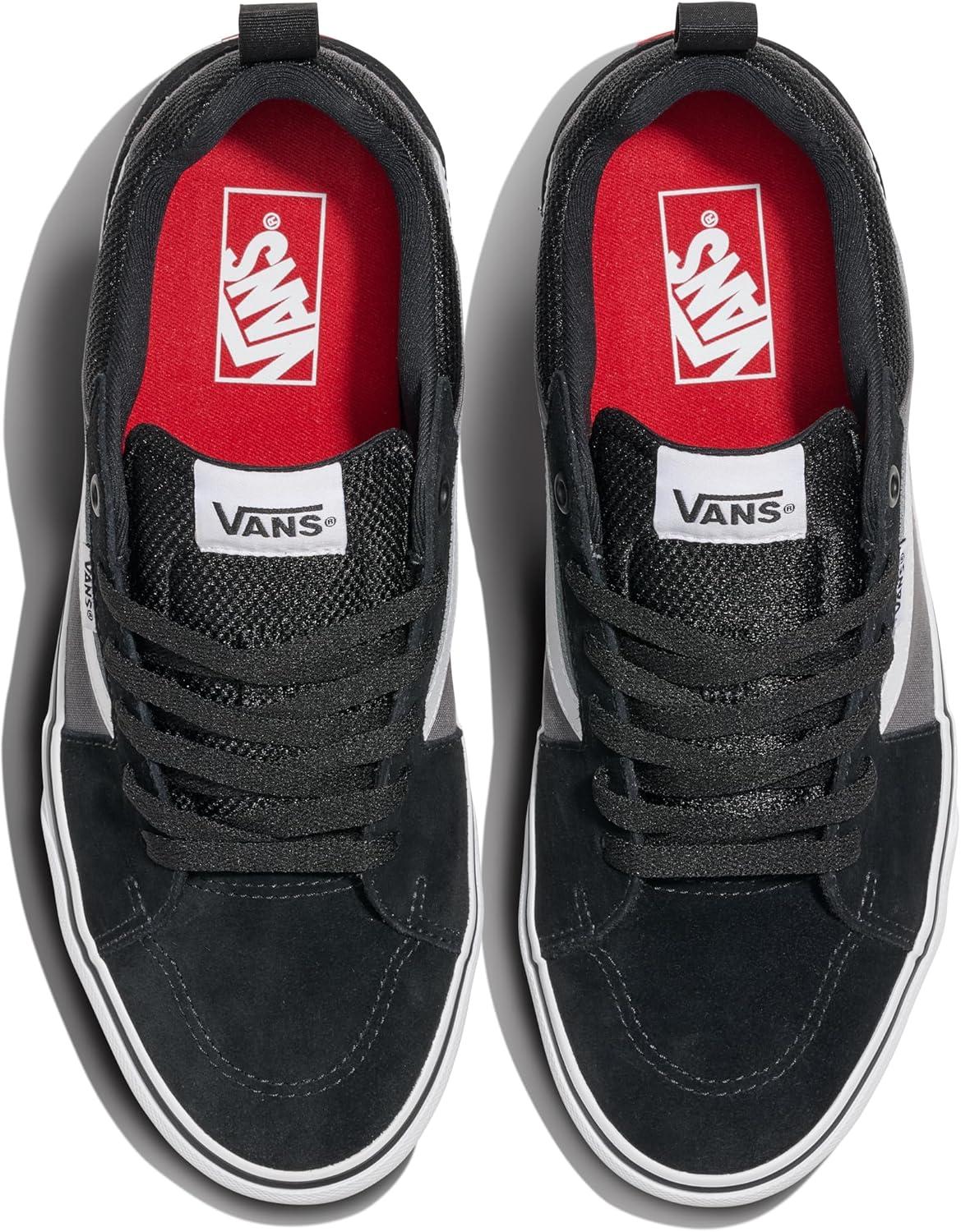 imageVans Mens Sneaker Filmore TrainersSuede Canvas BlackPewt