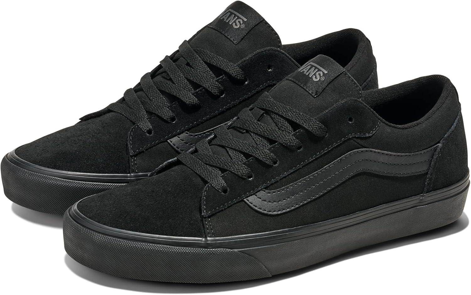 imageVans Mens Vero Ls Low Top ShoeSuedeCanvas BlackBlack