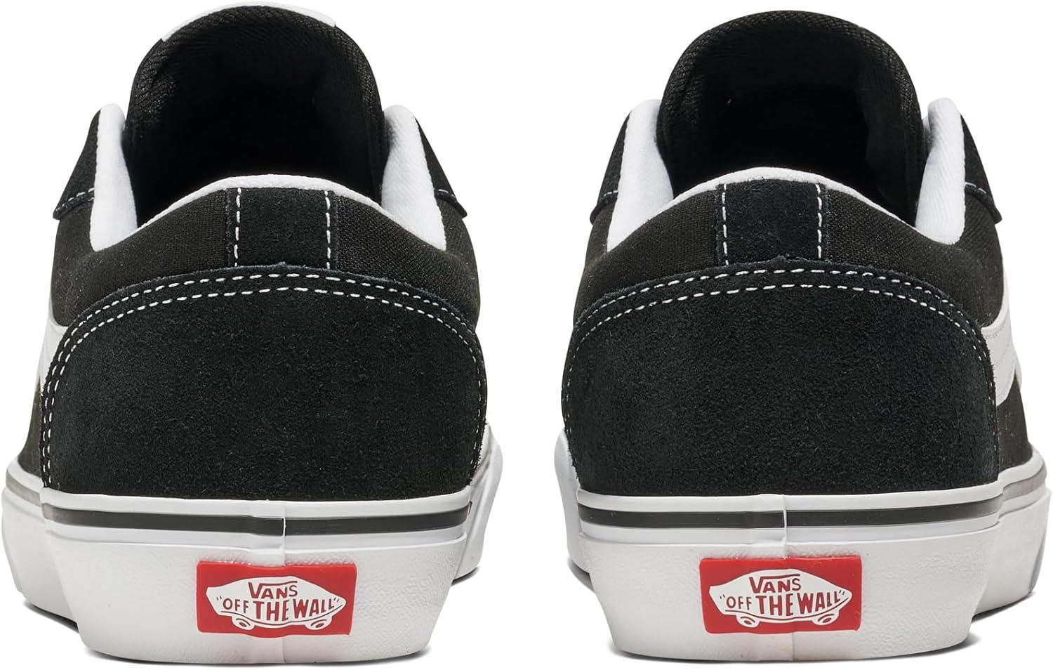 imageVans Mens Vero Ls Low Top ShoeSuedeCanvas BlackWhite