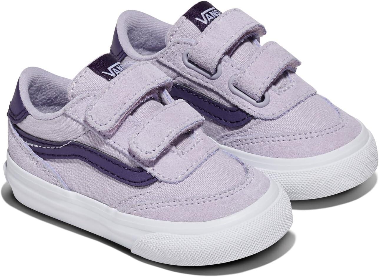 imageVans UnisexChild Brooklyn Ls V Low Top Shoe2tone CanvasSuede Lilac Mist