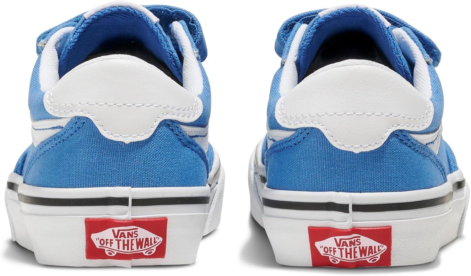 imageVans UnisexChild Brooklyn Ls V Low Top ShoeCanvas Cobalt Blue