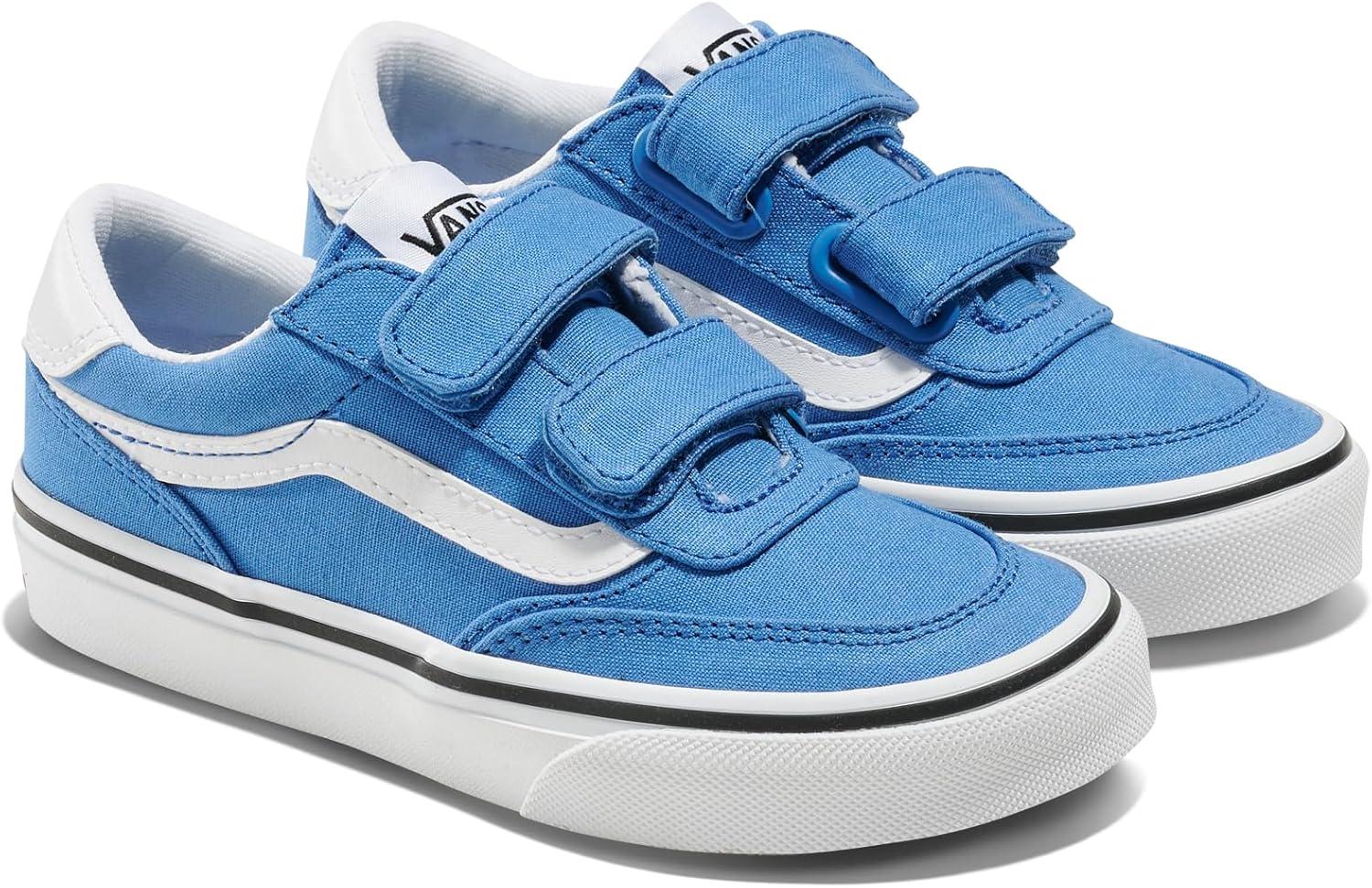 imageVans UnisexChild Brooklyn Ls V Low Top ShoeCanvas Cobalt Blue