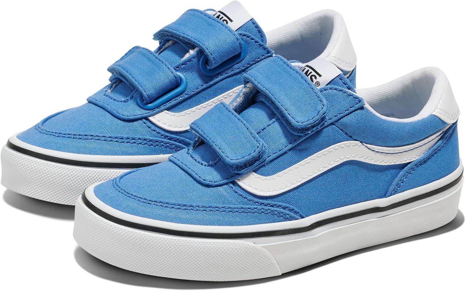 imageVans UnisexChild Brooklyn Ls V Low Top ShoeCanvas Cobalt Blue