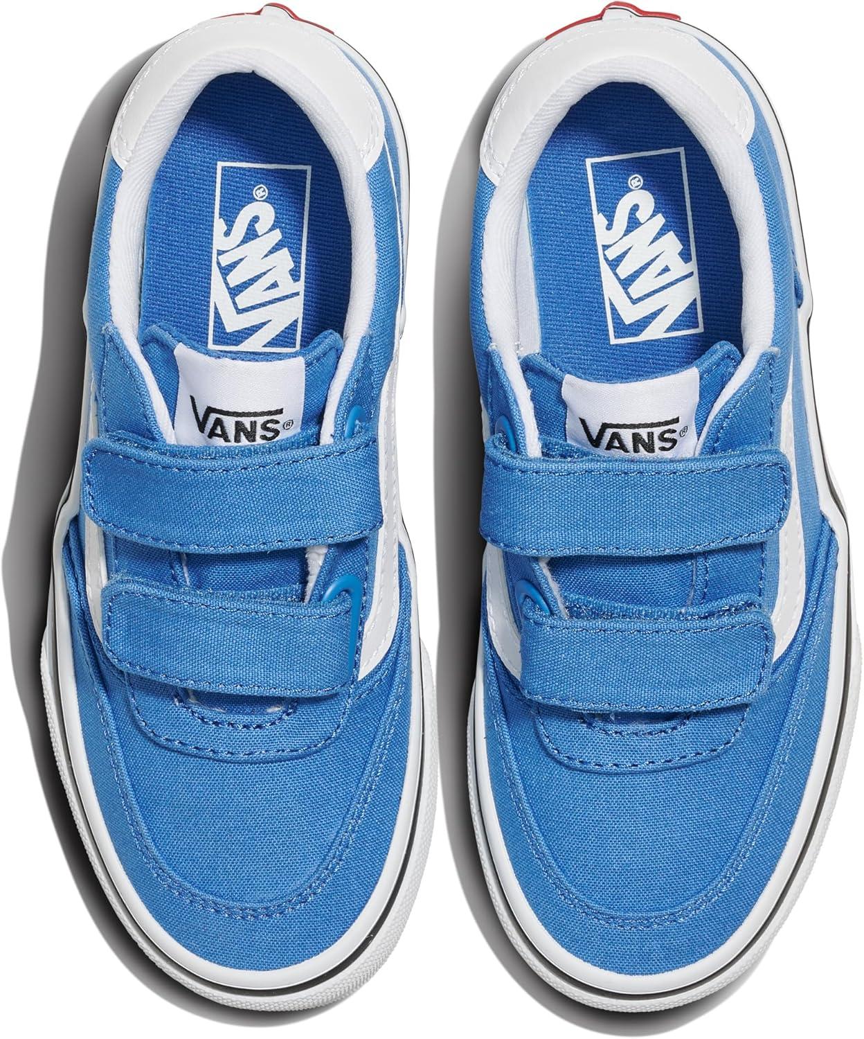 imageVans UnisexChild Brooklyn Ls V Low Top ShoeCanvas Cobalt Blue