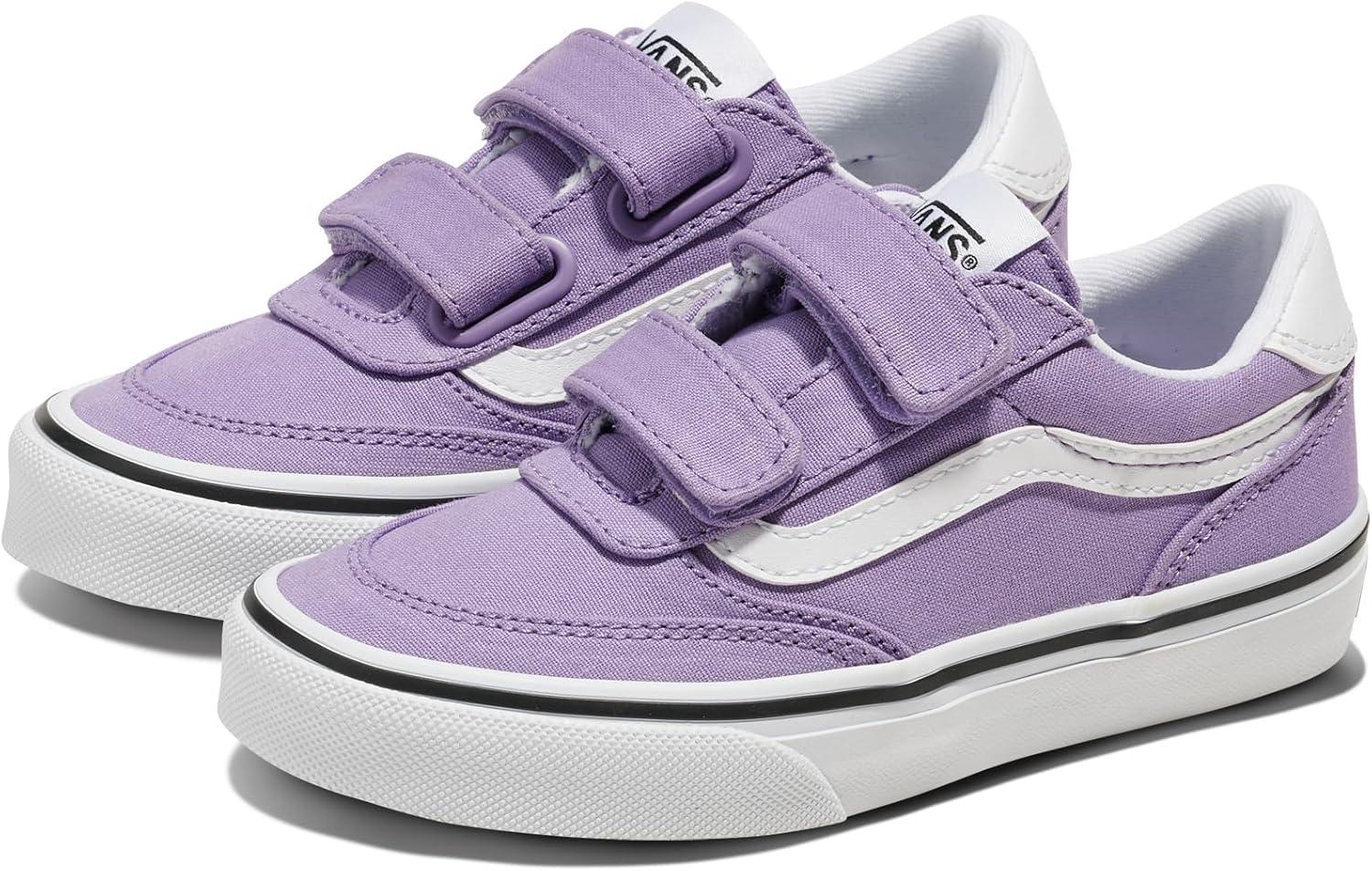 imageVans UnisexChild Brooklyn Ls V Low Top ShoeCanvas Purple Haze