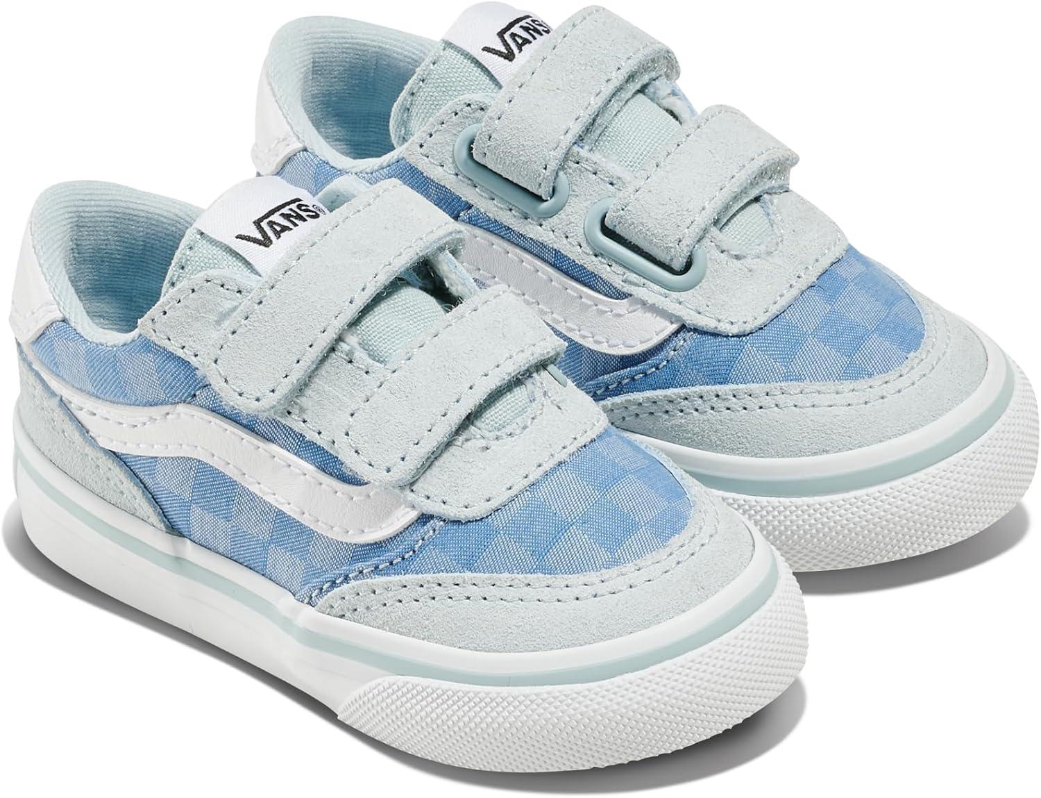 imageVans UnisexChild Brooklyn Ls V Low Top ShoeCheck Textile Dawn Mist