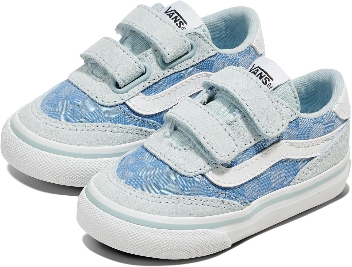 imageVans UnisexChild Brooklyn Ls V Low Top ShoeCheck Textile Dawn Mist