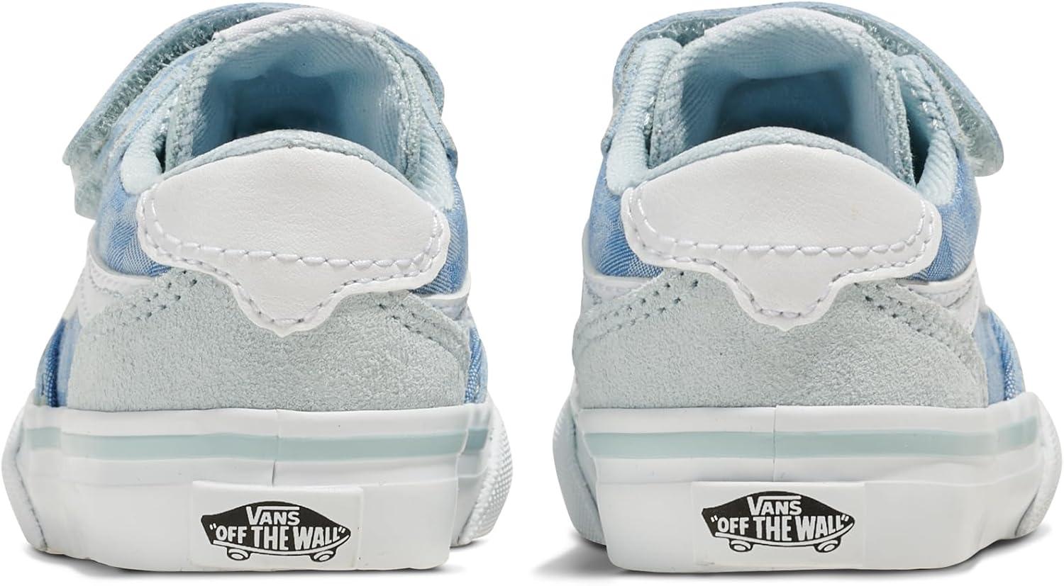 imageVans UnisexChild Brooklyn Ls V Low Top ShoeCheck Textile Dawn Mist