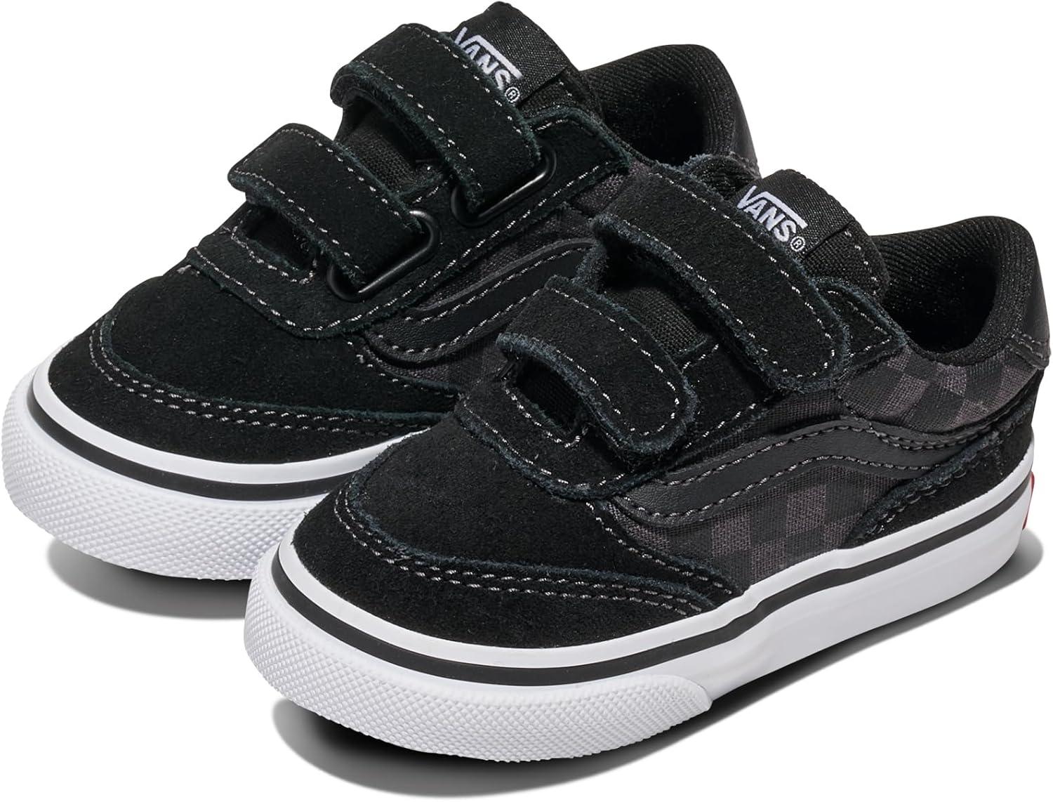 imageVans UnisexChild Brooklyn Ls V Low Top ShoeCheckerboard BlackAsphalt