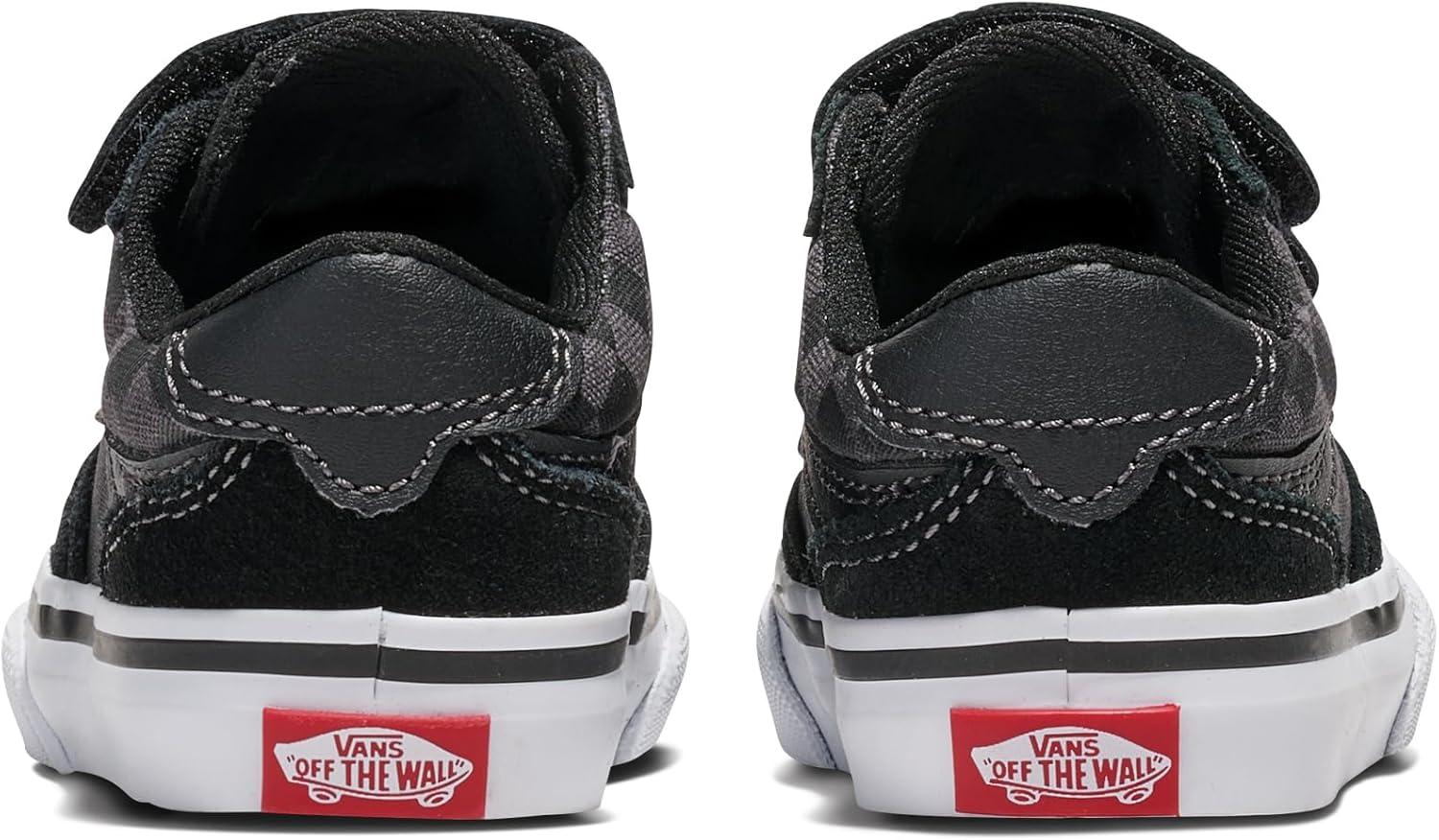 imageVans UnisexChild Brooklyn Ls V Low Top ShoeCheckerboard BlackAsphalt