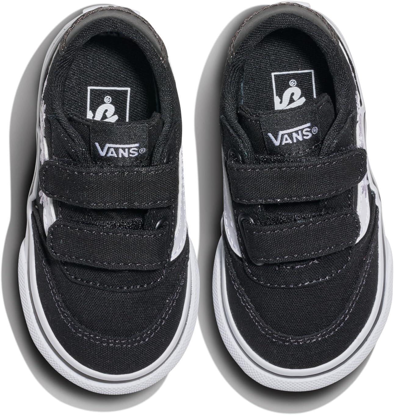 imageVans UnisexChild Brooklyn Ls V Low Top ShoeEmbroidery Black