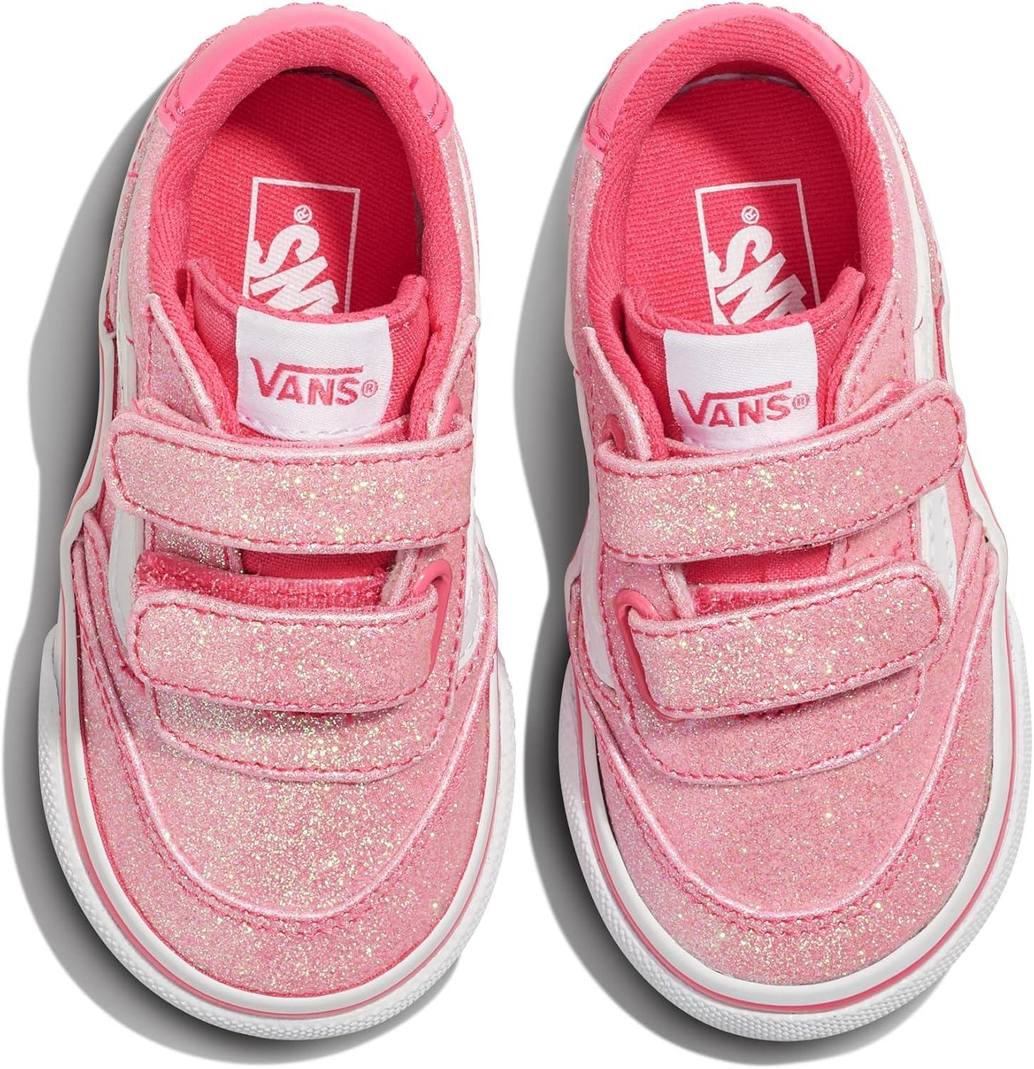 imageVans UnisexChild Brooklyn Ls V Low Top ShoeGlitter Candied Pink