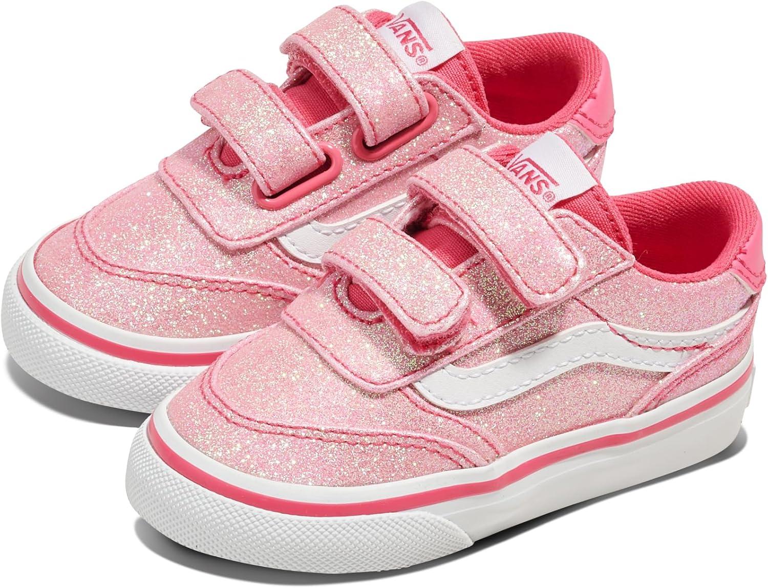 imageVans UnisexChild Brooklyn Ls V Low Top ShoeGlitter Candied Pink
