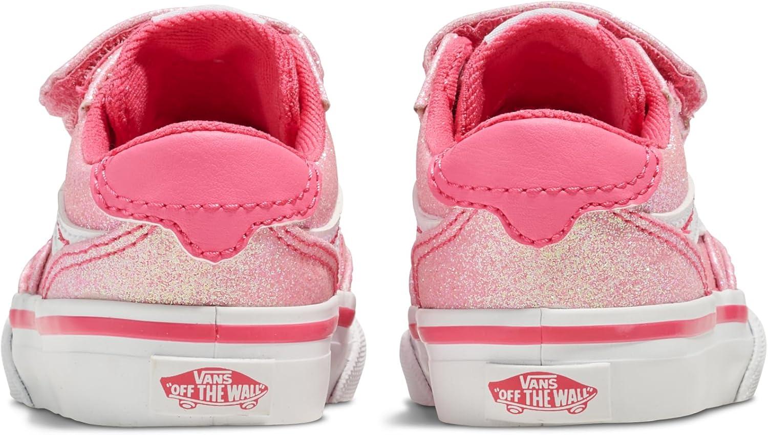 imageVans UnisexChild Brooklyn Ls V Low Top ShoeGlitter Candied Pink