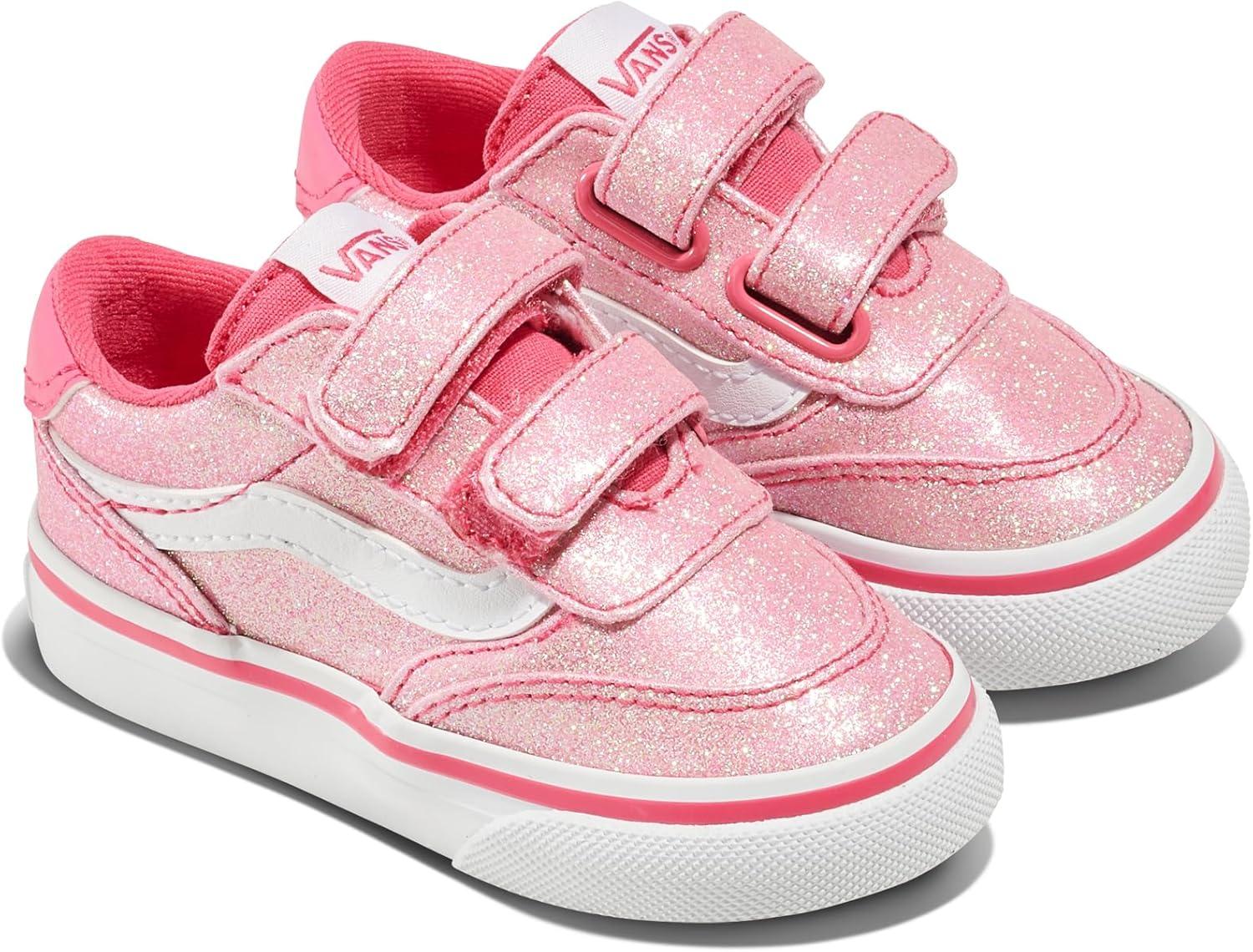 imageVans UnisexChild Brooklyn Ls V Low Top ShoeGlitter Candied Pink