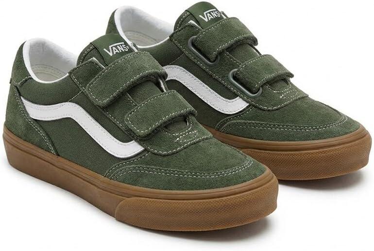 imageVans UnisexChild Brooklyn Ls V Low Top ShoePine Forest