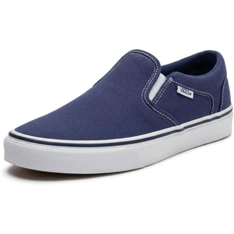 imageVans Mens Asher SlipOn ShoeCanvas Deep Twilight