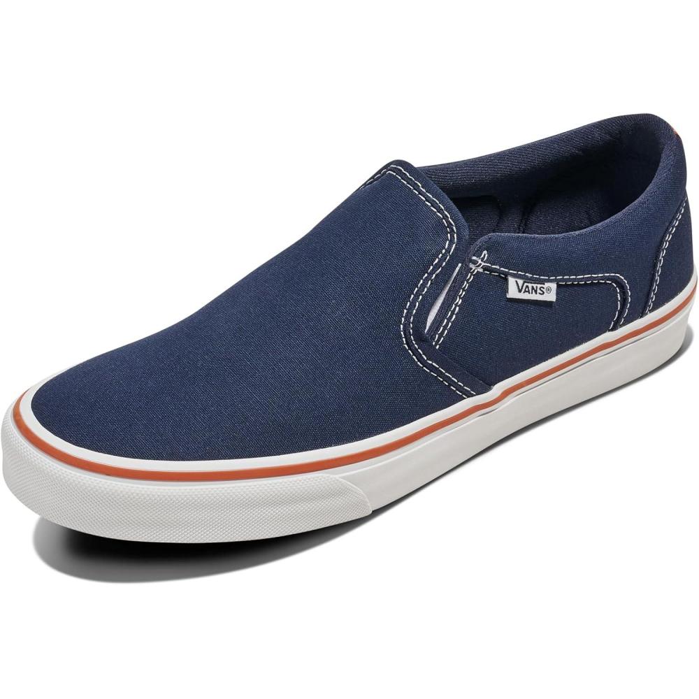 imageVans Mens Asher SlipOn ShoeVarsity Block Parisian Night