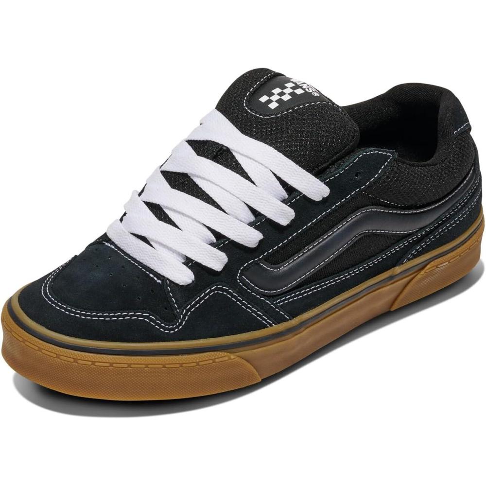 imageVans Mens Caldrone ShoeSuede Mesh BlackGum
