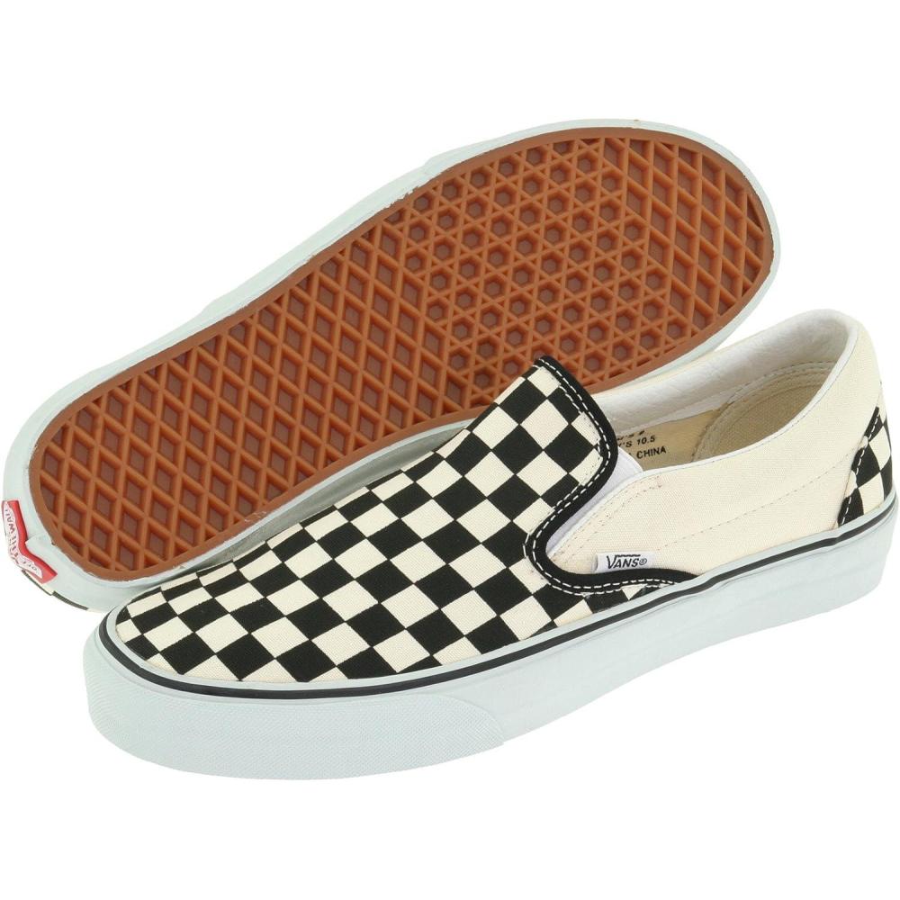 imageVans Mens Classic SliponBlack and White Plaid