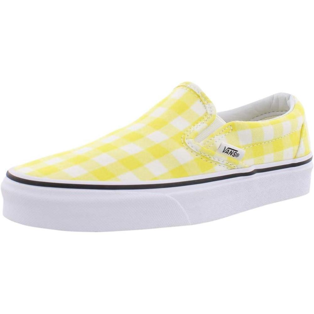 imageVans Mens Classic SliponGingham Blazing Yellow True White
