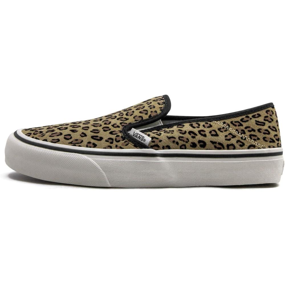 imageVans Mens Classic SliponMini Leopard Suede Marshmall