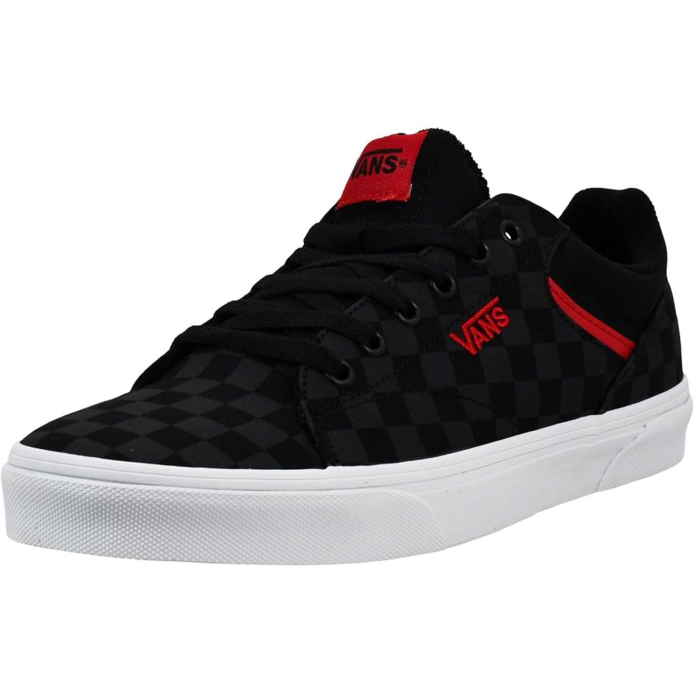 imageVans Mens SeldanSneakerCheckerboardblackBlack