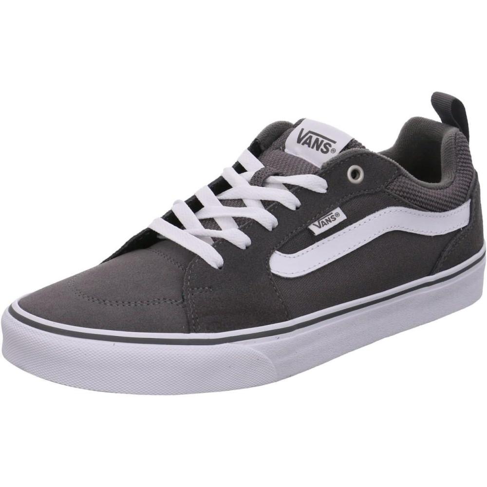 imageVans Mens Sneaker Filmore TrainersGrey Suede Canvas Pewter White Q35