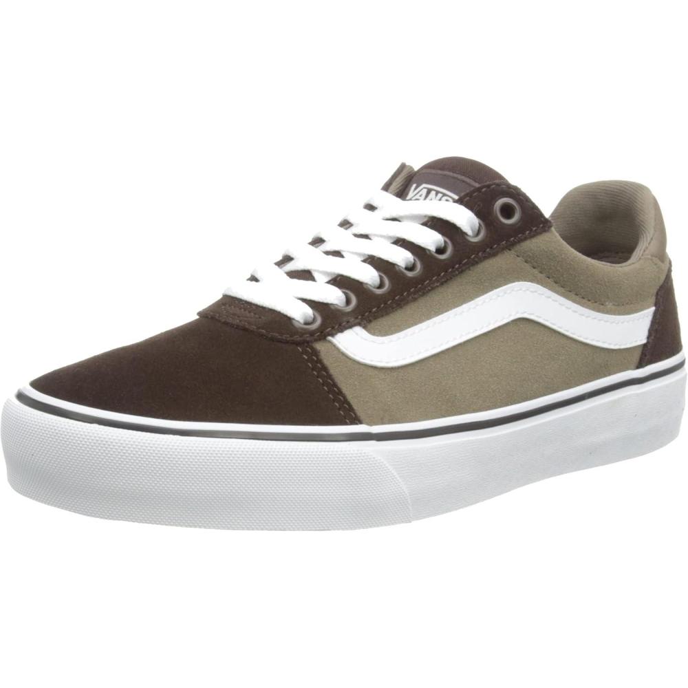 imageVans Mens Sneaker Filmore TrainersRetro Suede Brown White