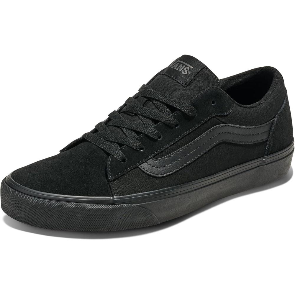 imageVans Mens Vero Ls Low Top ShoeSuedeCanvas BlackBlack