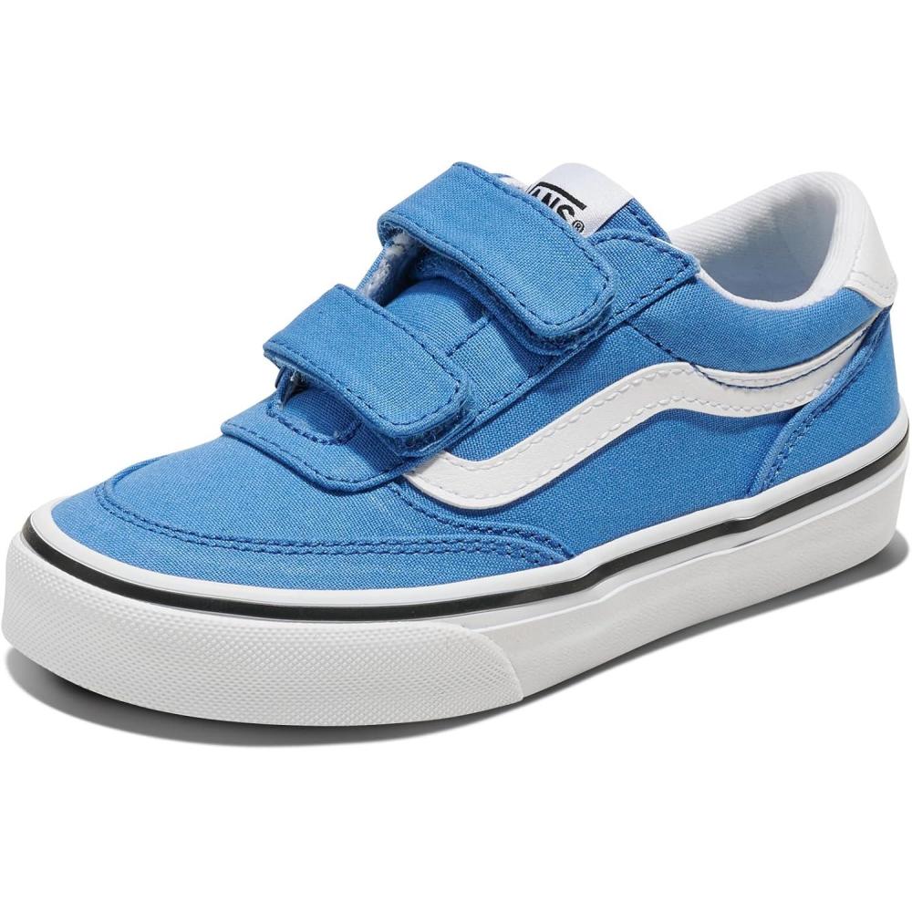imageVans UnisexChild Brooklyn Ls V Low Top ShoeCanvas Cobalt Blue
