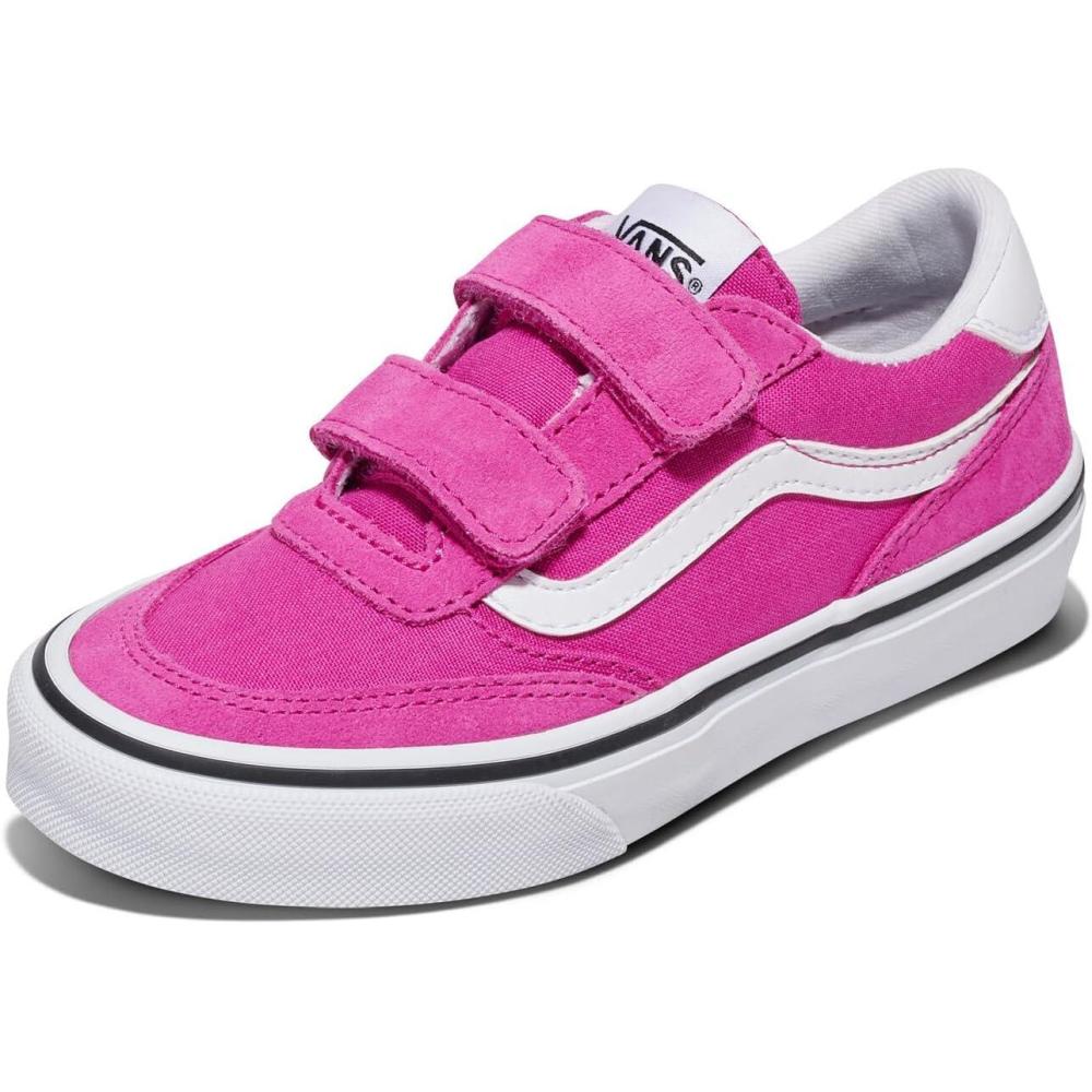 imageVans UnisexChild Brooklyn Ls V Low Top ShoeCanvas Raspberry Rose