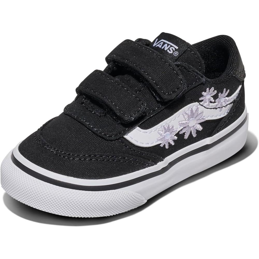 imageVans UnisexChild Brooklyn Ls V Low Top ShoeEmbroidery Black