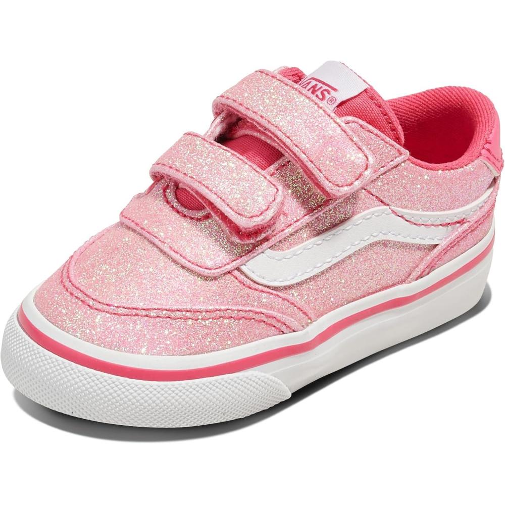 imageVans UnisexChild Brooklyn Ls V Low Top ShoeGlitter Candied Pink