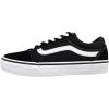 Black Suede Canvas Black White Iju