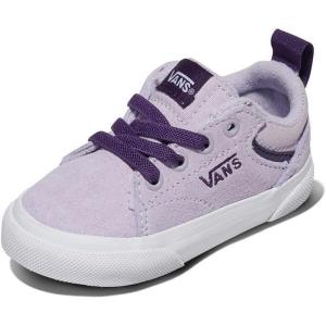 Vans Kids’ Seldan Slip-on Shoe(2-tone Canvas/Suede Lilac Mist)