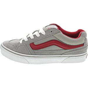 Vans Men’s Caldrone Shoe(Suede Mesh Charcoal Red)