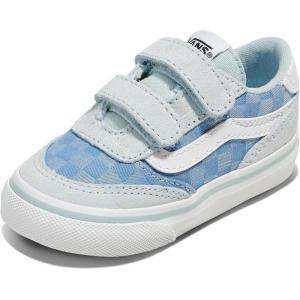 Vans Unisex-Child Brooklyn Ls V Low Top Shoe(Check Textile Dawn Mist)