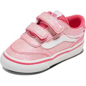 Vans Unisex-Child Brooklyn Ls V Low Top Shoe(Glitter Candied Pink)