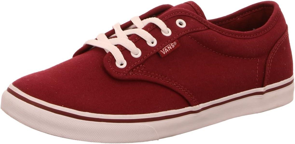 imageVans Womens Atwood LowRed Canvas BurgundyWhite 8c2